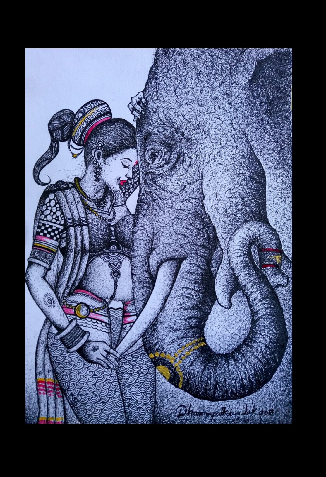 Lady and Elephant